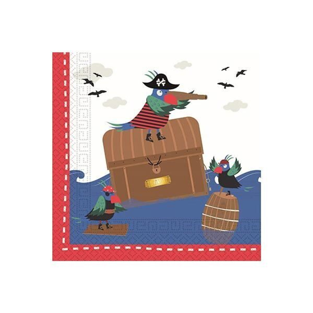 Салфетки Пират в море, 20 штук