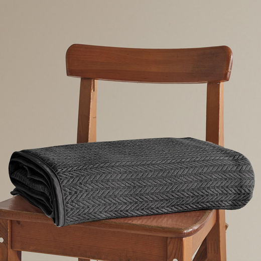 Плед-покрывало из хлопка Nepal, цвет Антрацитовый