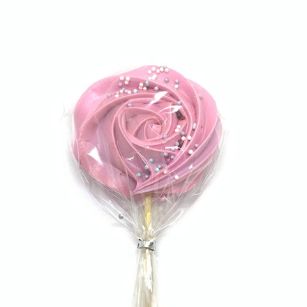 Безе на палочке "Розовое" 6см