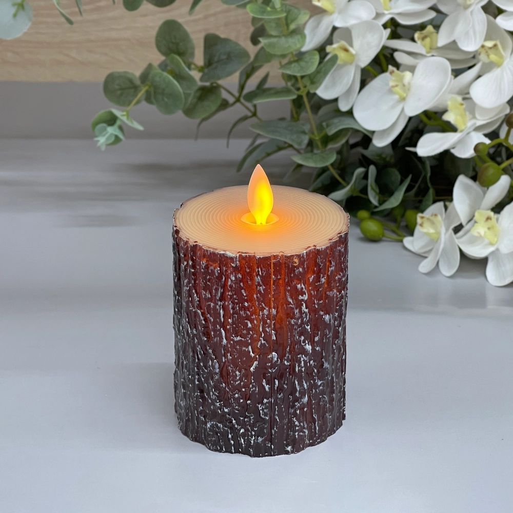 Сувенир с подсветкой «Свеча - Дерево» 7,5*10 см (работает от батареек 3 ААА)