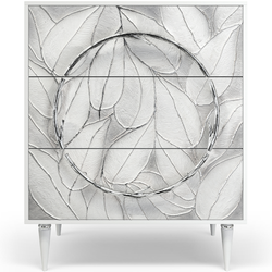 Комод Арт Классик с 3 ящиками Айс Античное серебро