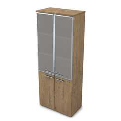 9Ш.005.19 Шкаф высокий со стеклом (800*450*2045)