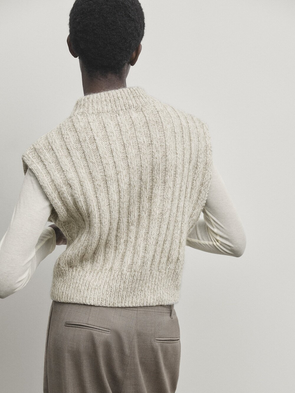Massimo dutti cable knit sweater shop