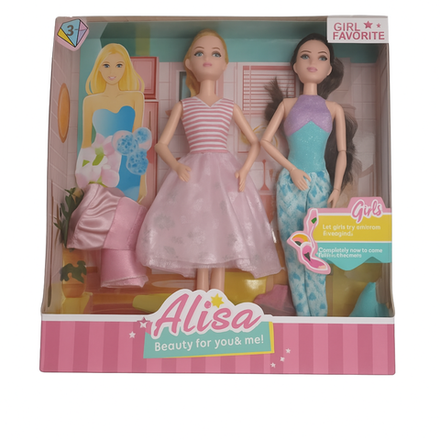 Кукла Барби Alisa и Русалка с платьем YS1901A