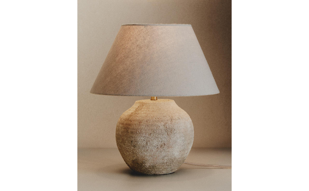 Zara Home Настольная лампа, цвет терракотовый, 39.2 см