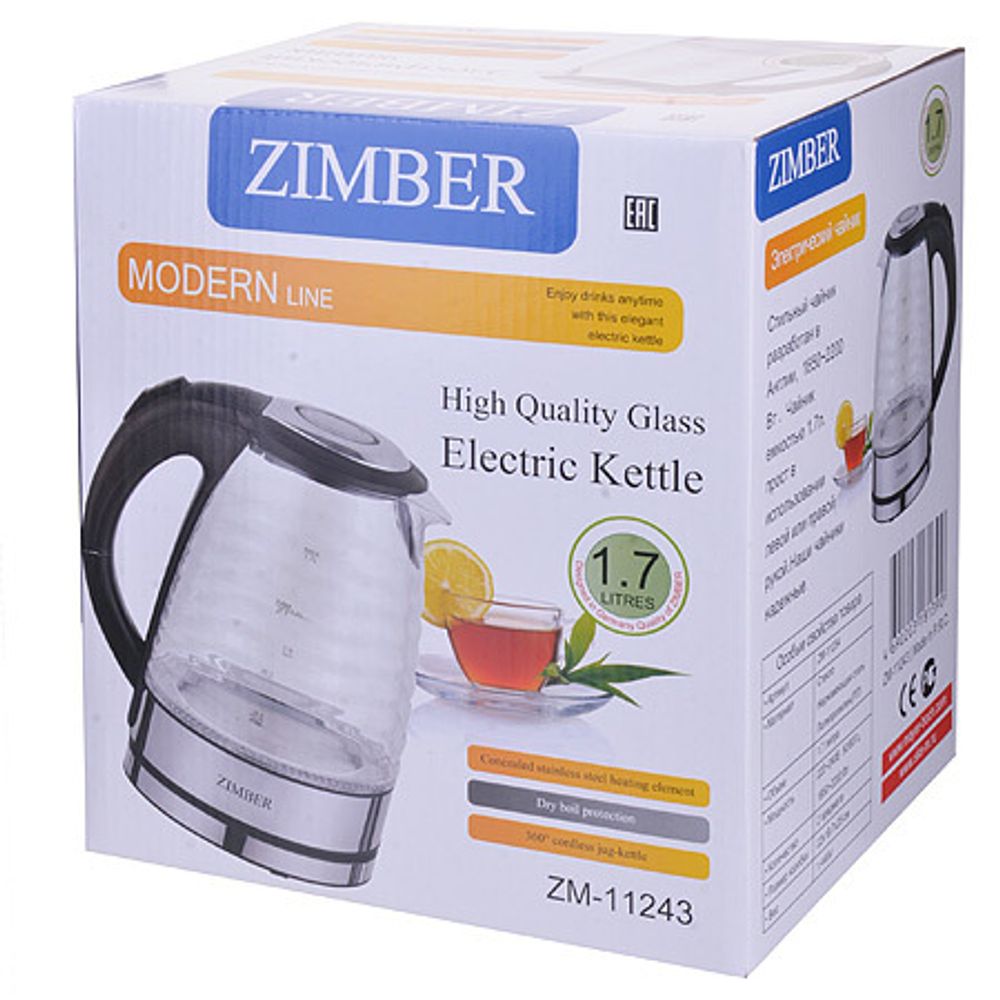 Чайник электрический ZIMBER ZM-11243 1,7 л