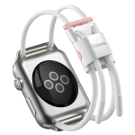 Ремешок для Apple Watch 42/44mm Baseus Let''s go Lockable Rope Strap - White&Pink