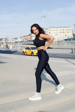 Легинсы с push-up эффектом, ECO коллекция, Чёрные