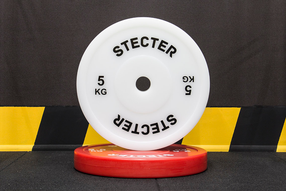 Технический диск для штанги 5 кг STECTER (D=450 мм, пластик)