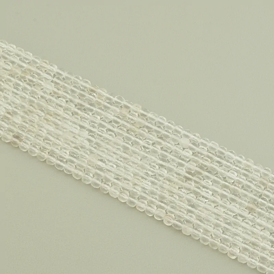 Нитка Горный хрусталь 39 см. (Без замка) - Хрустальная