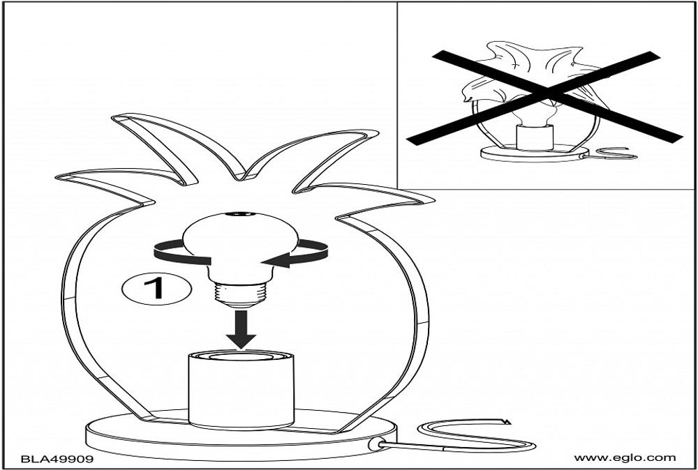 Настольная лампа декоративная Eglo Coldfield 49909