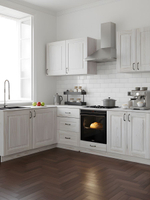 Модуль напольный угловой 1211х600х850, Стокгольм Светлый, массив сосна, белый, Dipriz