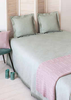 Покрывало 150x220 Luxberry Alice зеленое Португалия