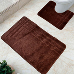 Комплект ковриков DKTX Comfort Linea 2шт 50*80/50*40см 10мм 5002 (коричневый)