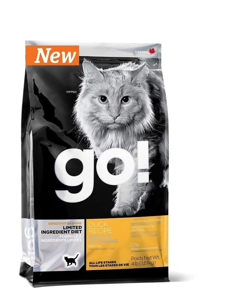 GO Беззерновой корм 230г. для котят и кошек с чувств. пищеварением со свежей уткой