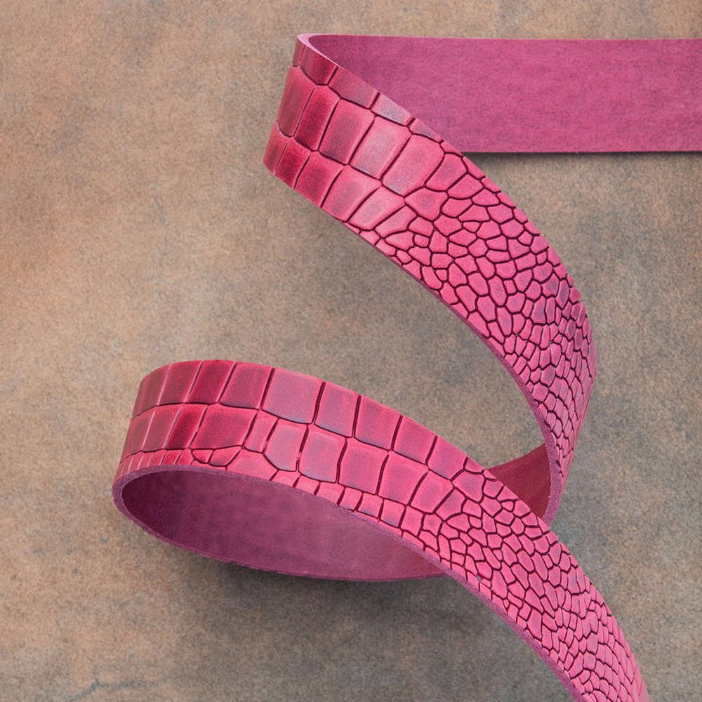 Ременная заготовка Tucson Bordo (3,3-3,5 мм), цв. Бордовый