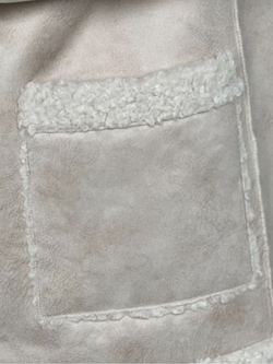 Двусторонняя дубленка из искусственного меха тедди чебурашка, SilverFox (арт. S1183-200)