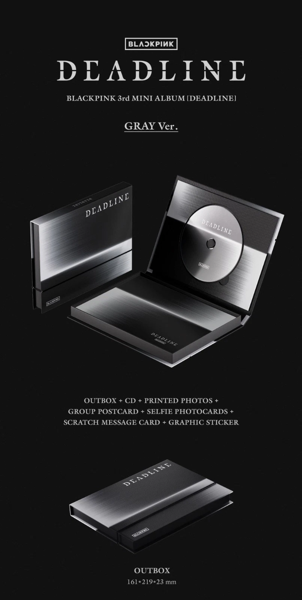 Альбом BLACKPINK - DEADLINE [GRAY ver.]