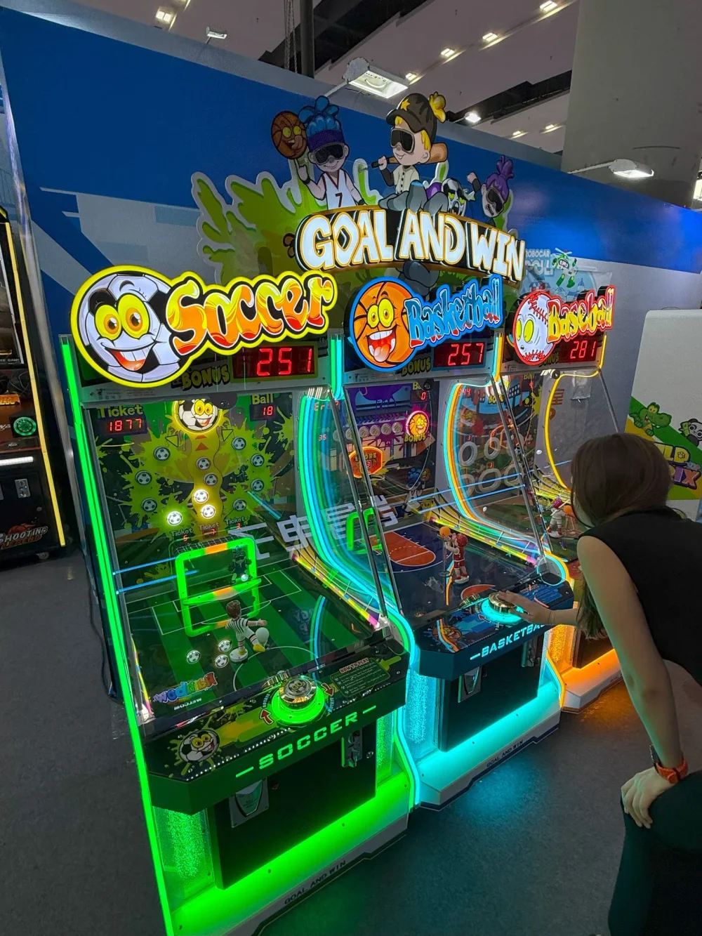 Комплект игровых автоматов «Мини спорт»