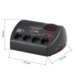 СНК-1000-Ц ЭРА Стабилизатор напр. компакт, ц.д., 160-260В/220В, 1000ВА | Компактные