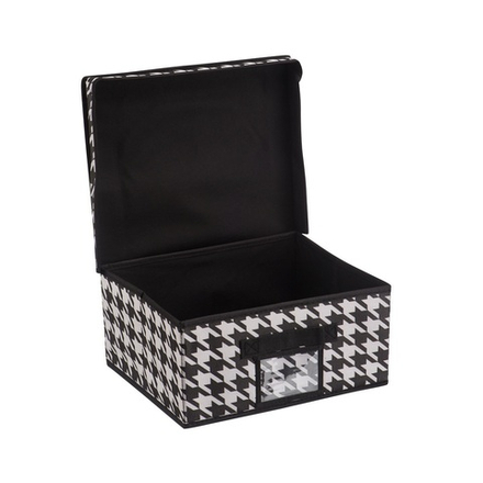 Короб для хранения "Пепита", Д330 Ш280 В150, черно-белый