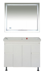 Тумба MISTY Фостер - 100 напольная с 2 ящ. c умывальником