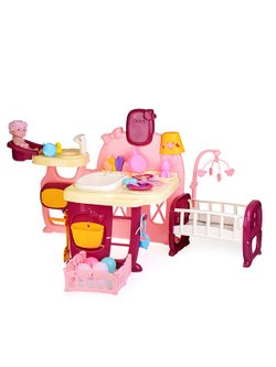 Игровой набор Мебель для кукол, с куклой (HL-3)