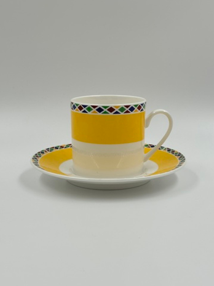 Кофейная пара жёлтая Yves Saint Laurent by Yamaka