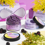 Подарочный набор "ежевика и мимоза" от Savonry - сахарный скраб для тела и йогурт для тела
