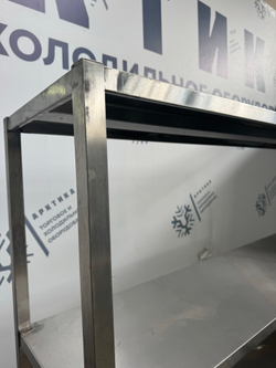 Стеллаж из нержавеющей стали 1500х400х1800(основание профиль 30х30мм)