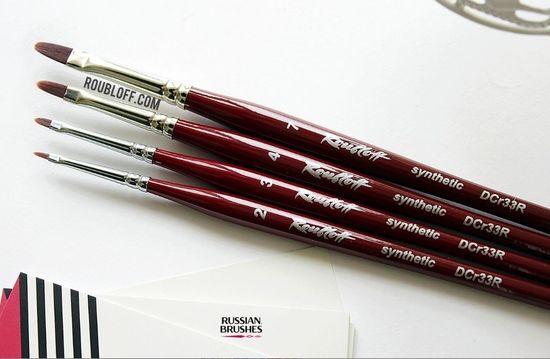 Кисть Рублёв DCr33R №3 овальная для дизайна/покрытия