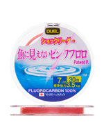 Флюорокарбоновая леска для рыбалки Duel Pink Fluorocarbon Fish Cannot See, 0,205 мм, 30 м, 3 кг, розовый