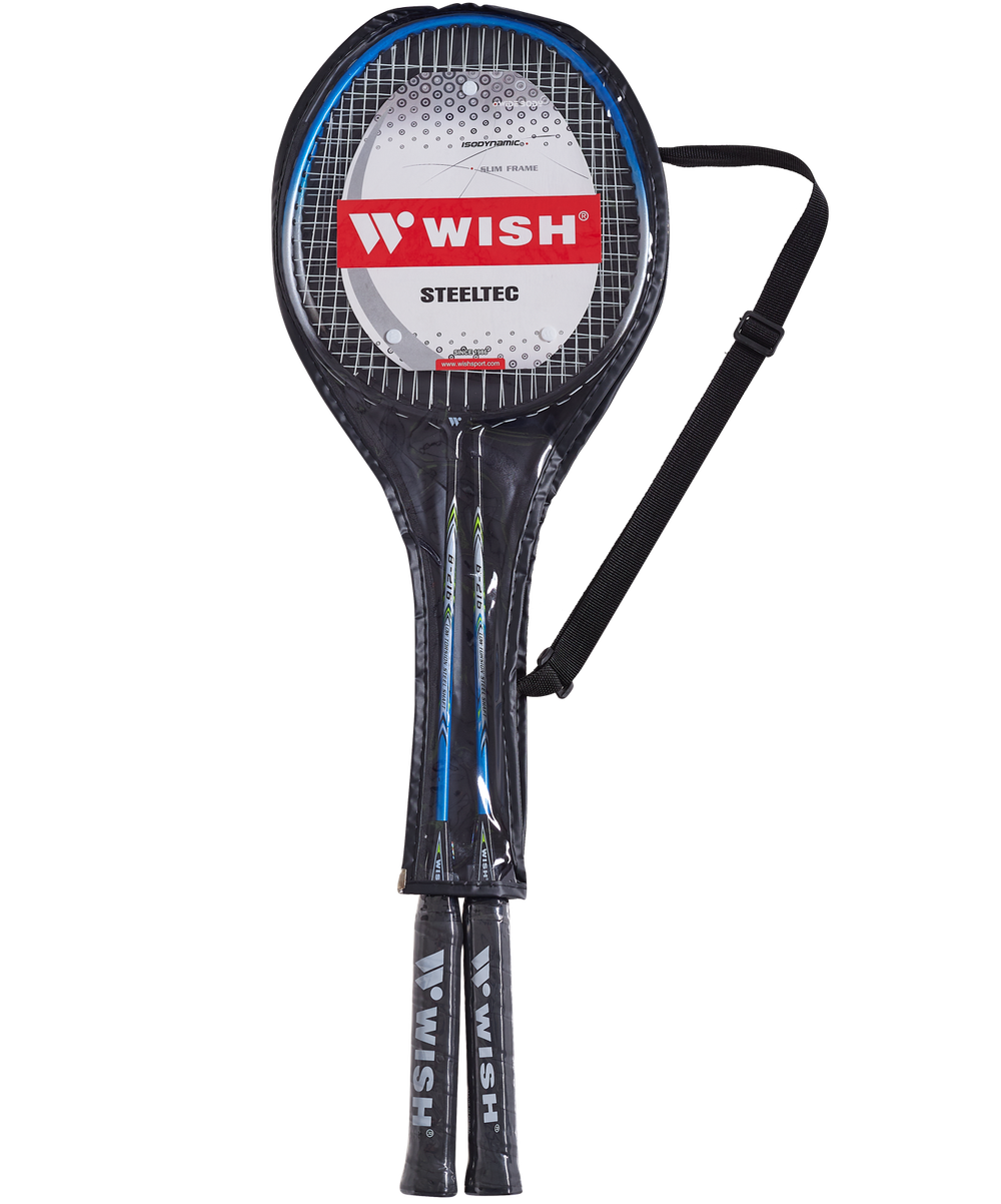 Набор для бадминтона Steeltec 216, 2 ракетки, синий
