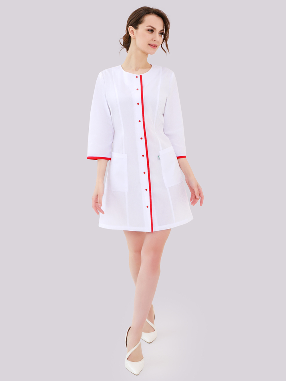 Халат медицинский женский | Х-268/2 ак 3/4 ТС-120