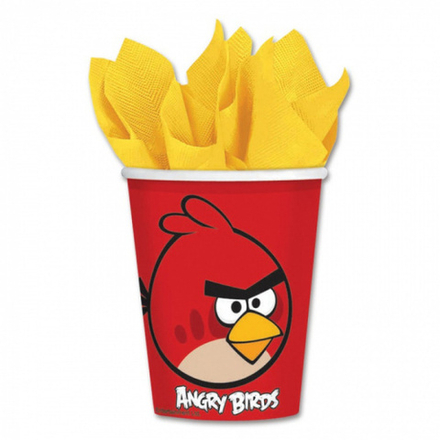 Стакан Angry Birds Набор Красный 8 шт.