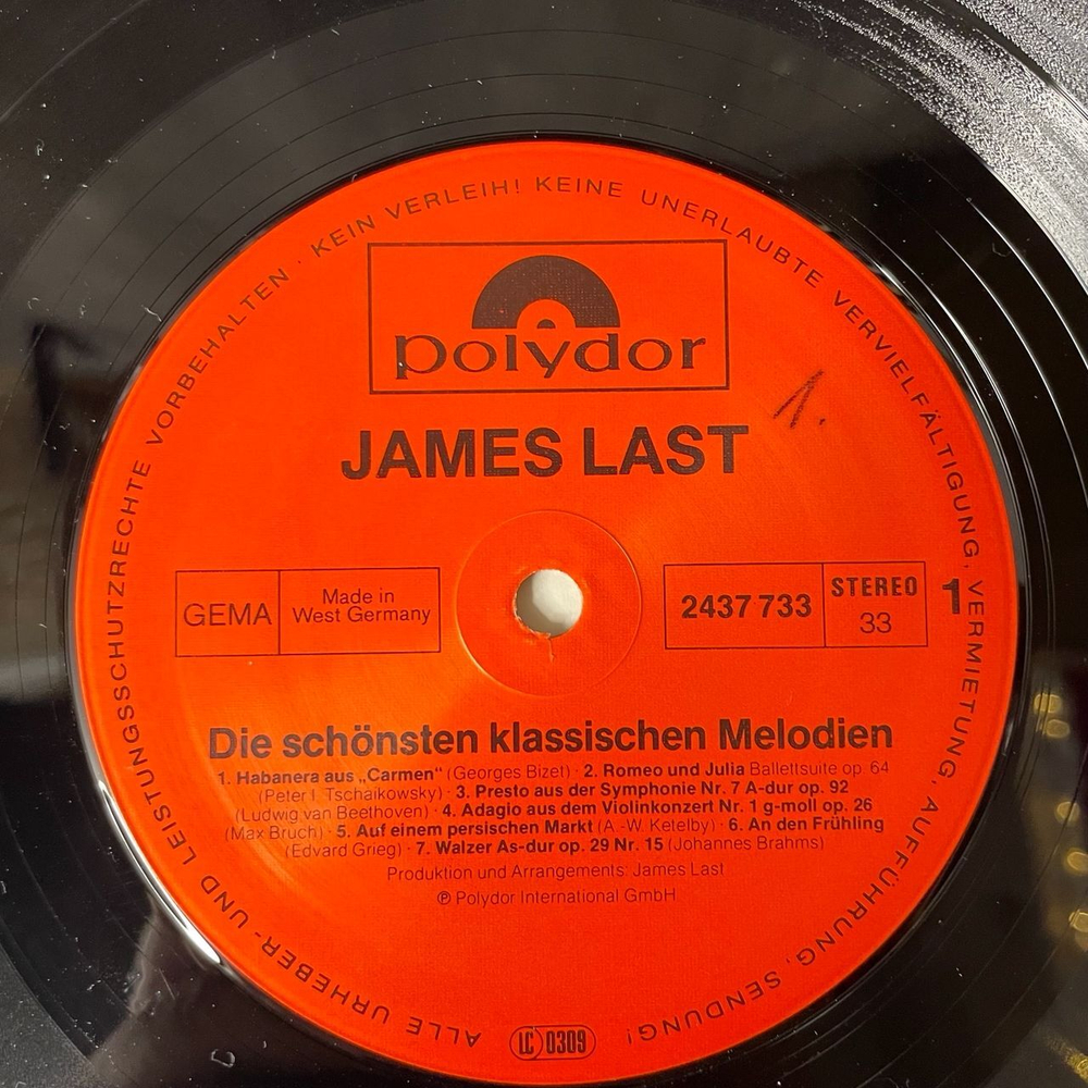 Винтажная виниловая пластинка LP Джеймс Ласт James Last Die Schonsten Klassischen Melodien (Germany 1980) Бокс Сет 3 LP