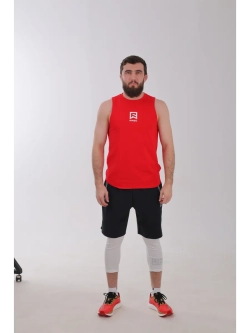 Спортивная футболка майка тренировочная без рукавов