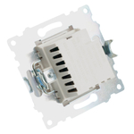 Розетка USB 2-местная + type C (механизм), STEKKER GLS10-7116-01, 250В, 3А, max 20W, серия Катрин, белый 50051