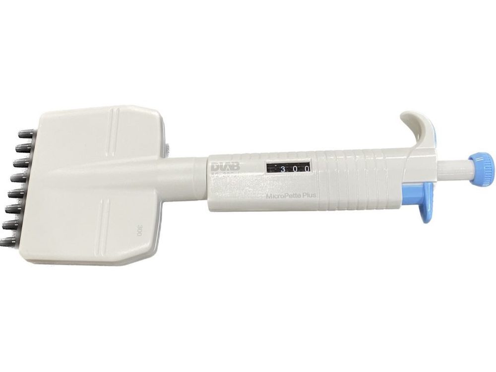 DLAB-8-50-300M Дозатор DLab MicroPette Plus восьмиканальный, переменного объема, 50-300 мкл