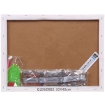 Алмазная мозаика на подрамнике с полным заполнением «МИР ЯРКИХ КРАСОК», щенки хаски, 30*40см