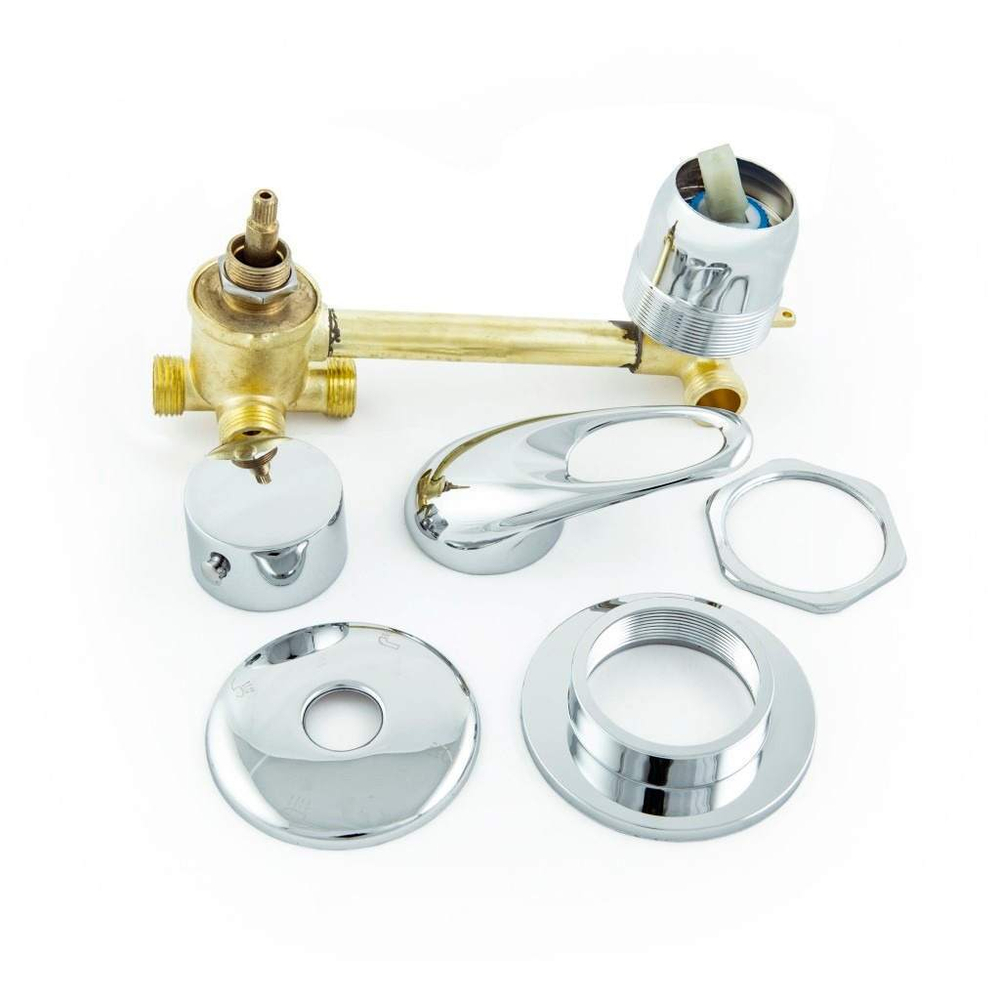 Смеситель для душевой кабины DC 6312  трубка 120мм. гайка,  4 режима