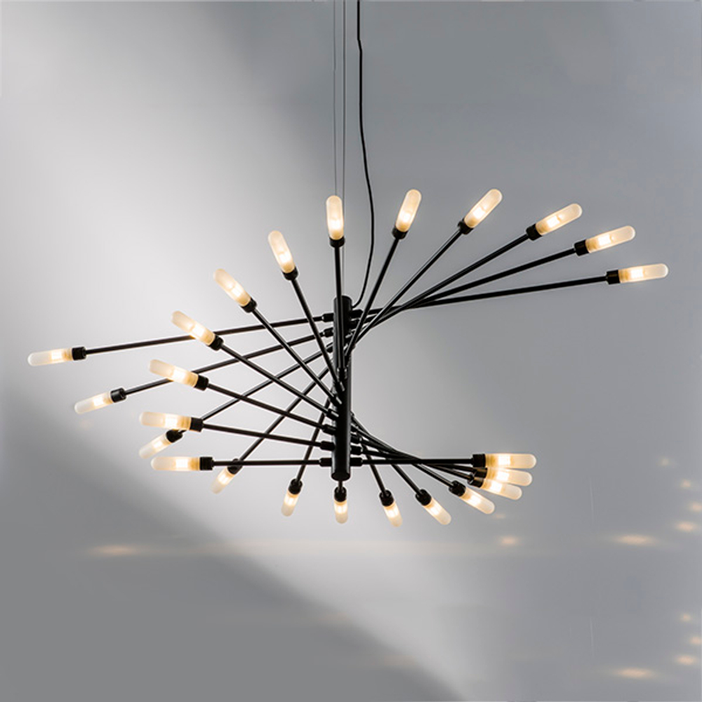 733247 Люстра RAGNO 24х40W G9 ЧЕРНЫЙ МАТОВЫЙ