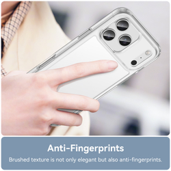 Противоударный чехол для iPhone 17 Pro Max, усиленные прозрачные защитные рамки