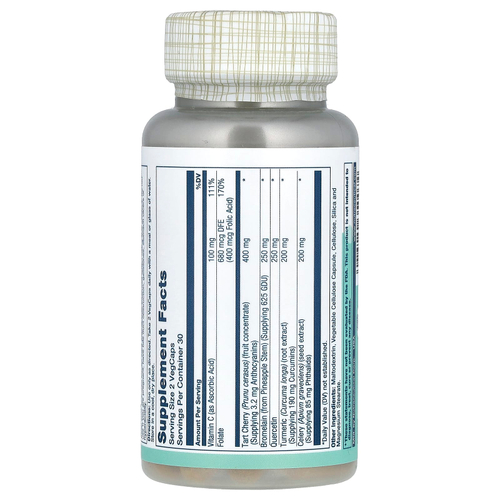 Solaray, Total Cleanse, средство для выведения мочевой кислоты, 60 растительных капсул