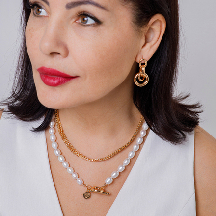 Серьги Fiore Luna Nodules AL4505 G