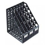 Лоток вертик. СТАММ 240 мм 6 отд черный пластик