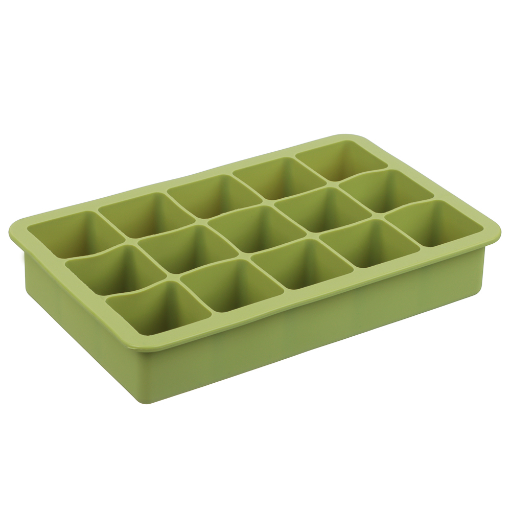 VETTA Форма для льда 15 ячеек 18,5х11,5х3,3см "Кубы", силикон, 3 цвета