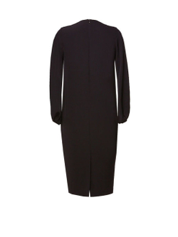 Платье с прорезными карманами чёрное 10-01-19FW