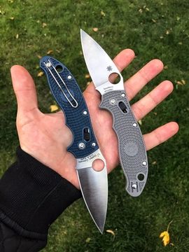 Складной нож Spyderco Manix 2 Lightweight C101PDBL2 c клинком из стали CPM-S110V, рукоять FRN