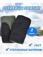Рукавицы рабочие зимние брезентовым наладонником *2пары